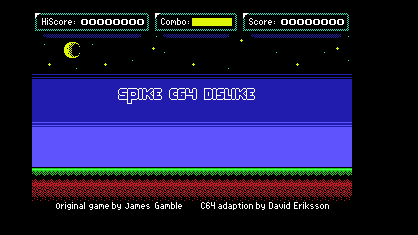 Spike C64 Dislike Title Screen